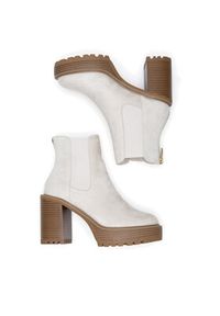 Nine West Botki WFA3374-1 Écru. Kolor: kremowy. Materiał: materiał #2