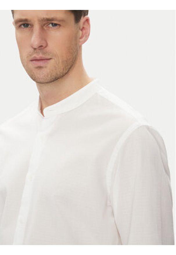BOSS Koszula H-Joe-Standup-252 50539209 Biały Regular Fit. Kolor: biały. Materiał: bawełna