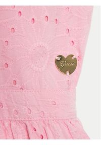 Guess Sukienka elegancka J4GK22 WG5N0 Różowy Regular Fit. Kolor: różowy. Materiał: bawełna. Styl: elegancki #3