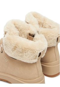 skechers - Skechers Botki Park City 168087/NAT Beżowy. Kolor: beżowy. Materiał: skóra #4