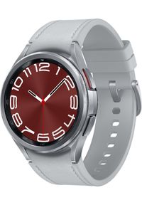 SAMSUNG - Smartwatch Samsung Galaxy Watch 6 Classic Stainless Steel 43mm Szary (SM-R950NZSAEUE). Rodzaj zegarka: smartwatch. Kolor: szary