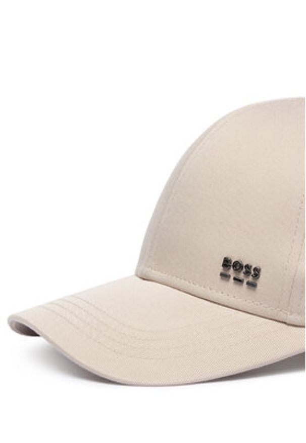 BOSS Czapka z daszkiem Zed-Boss-Me 50555479 Beżowy. Kolor: beżowy. Materiał: bawełna