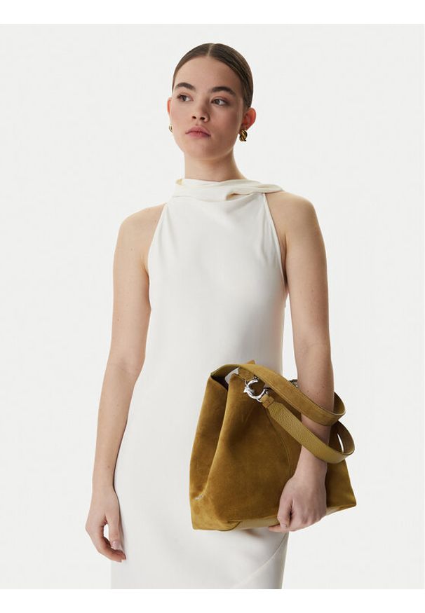 Coccinelle Torebka The Coccinelle C-Easy E1 THE 11 02 01 Khaki. Kolor: brązowy. Materiał: skórzane, zamszowe