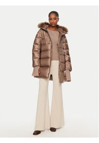 Hetrego - Hetregó Kurtka puchowa Hanna 8N602F Beżowy Regular Fit. Kolor: beżowy. Materiał: syntetyk #5