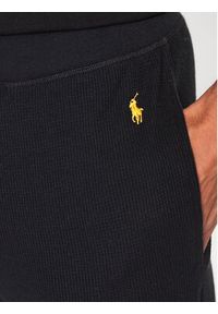 Polo Ralph Lauren Spodnie dresowe 714899616004 Czarny Regular Fit. Kolor: czarny. Materiał: syntetyk, dresówka, bawełna #5