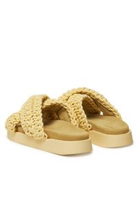 Inuikii Klapki Woven 70104-105 Żółty. Kolor: żółty. Materiał: materiał