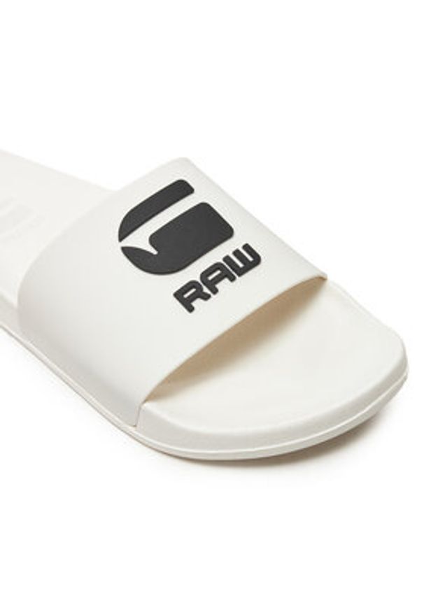 G-Star RAW - G-Star Raw Klapki Cart III Bsc M 2141 026205 Biały. Kolor: biały. Materiał: syntetyk