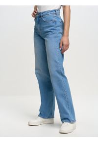 Big-Star - Spodnie jeans damskie loose Meghan 311. Stan: podwyższony. Kolor: niebieski