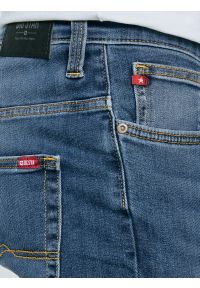 Big-Star - Jeansy męskie dopasowane niebieskie Ronan 397. Kolor: niebieski. Styl: elegancki, klasyczny, sportowy #3