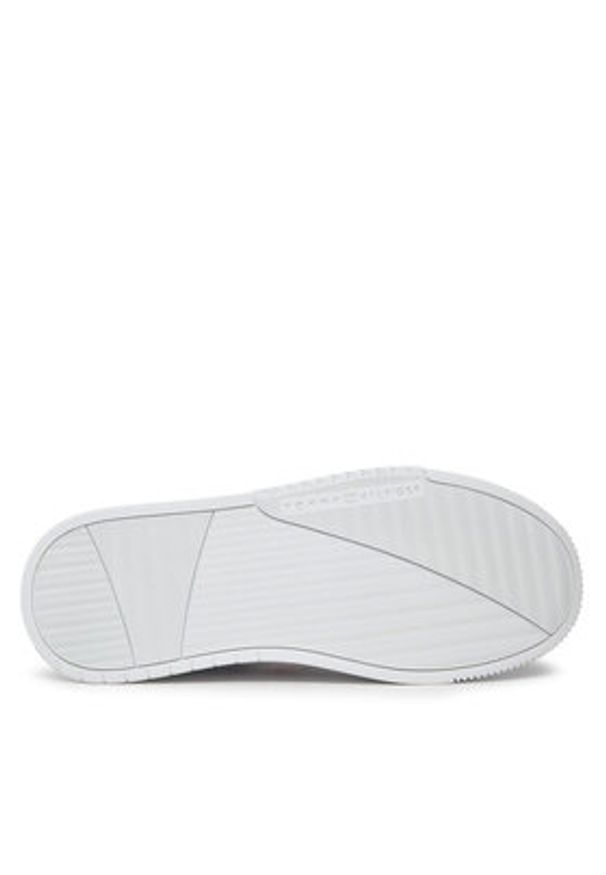 TOMMY HILFIGER - Tommy Hilfiger Sneakersy Supercup Lth Stripes Ess FM0FM04895 Biały. Kolor: biały. Materiał: skóra