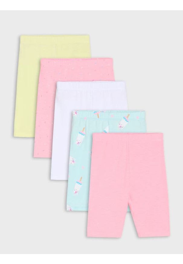 Sinsay - Krótkie legginsy 5 pack - wielobarwny. Długość: krótkie