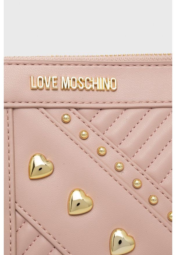 Love Moschino Torebka kolor różowy. Kolor: różowy. Rodzaj torebki: na ramię