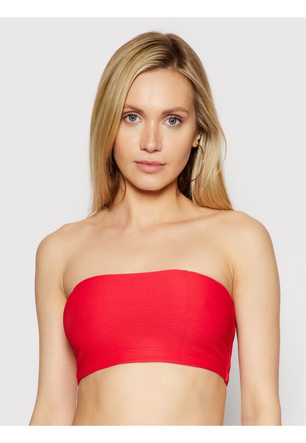 Seafolly Góra od bikini Essential 31034-640 Czerwony. Kolor: czerwony. Materiał: syntetyk