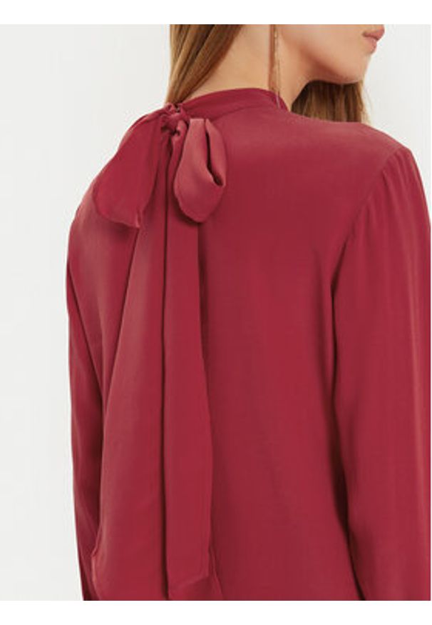 TwinSet - TWINSET Bluzka 242TT2341 Czerwony Regular Fit. Kolor: czerwony. Materiał: jedwab, wiskoza