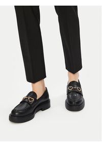 Love Moschino - LOVE MOSCHINO Loafersy JA10394G1MIB0000 Czarny. Kolor: czarny. Materiał: skóra #4