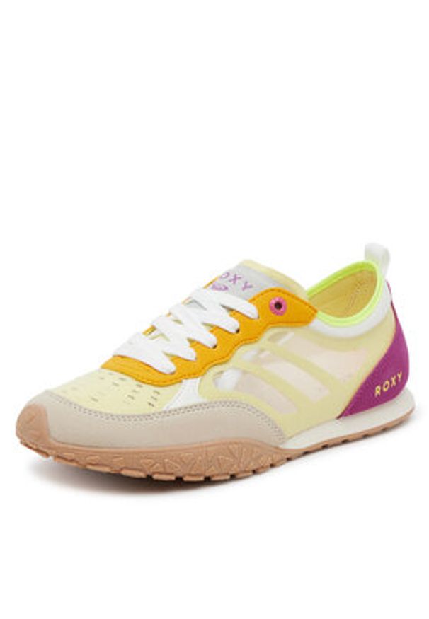 Roxy Sneakersy V12-920 Żółty. Kolor: żółty. Materiał: materiał