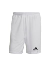 Adidas - Spodenki piłkarskie męskie adidas Squadra 21 Short. Kolor: biały. Sport: piłka nożna