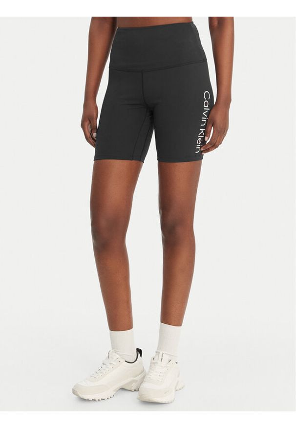 Calvin Klein Performance Szorty sportowe LVGWS6L712 Czarny Slim Fit. Kolor: czarny. Materiał: syntetyk