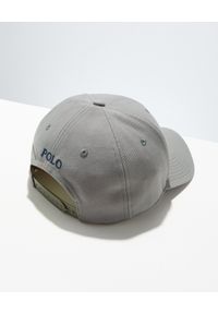 Ralph Lauren - RALPH LAUREN - Szara czapka z daszkiem z logo. Kolor: szary. Wzór: haft #6