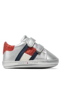 TOMMY HILFIGER - Półbuty Tommy Hilfiger. Kolor: srebrny