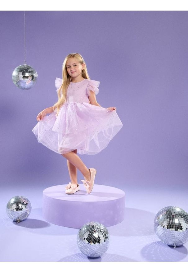 Sinsay - Elegancka sukienka babydoll - fioletowy. Kolor: fioletowy. Styl: elegancki