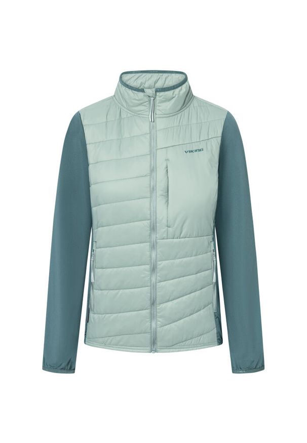 Damska kurtka puchowa Viking Zemu. Kolor: zielony. Materiał: puch. Sport: turystyka piesza