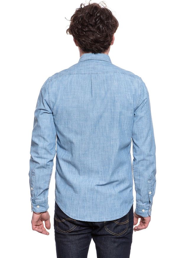 Lee - LEE LEE BUTTON DOWN SUMMER BLUE L880NSNJ 112123337. Typ kołnierza: button down