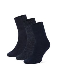 Gino Rossi Zestaw 3 par wysokich skarpet męskich 3MB-003-AW24 (3-pack) Kolorowy. Materiał: bawełna. Wzór: kolorowy