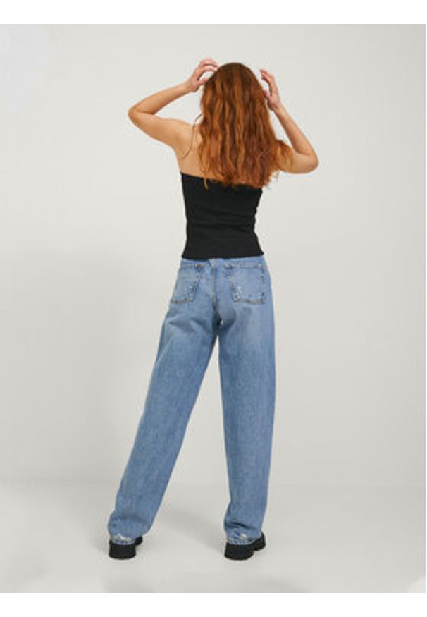 JJXX Top Fiona 12234188 Czarny Slim Fit. Kolor: czarny. Materiał: bawełna