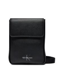 Calvin Klein Jeans Saszetka Monogram Soft Phone Cb K50K512439 Czarny. Kolor: czarny. Materiał: skóra