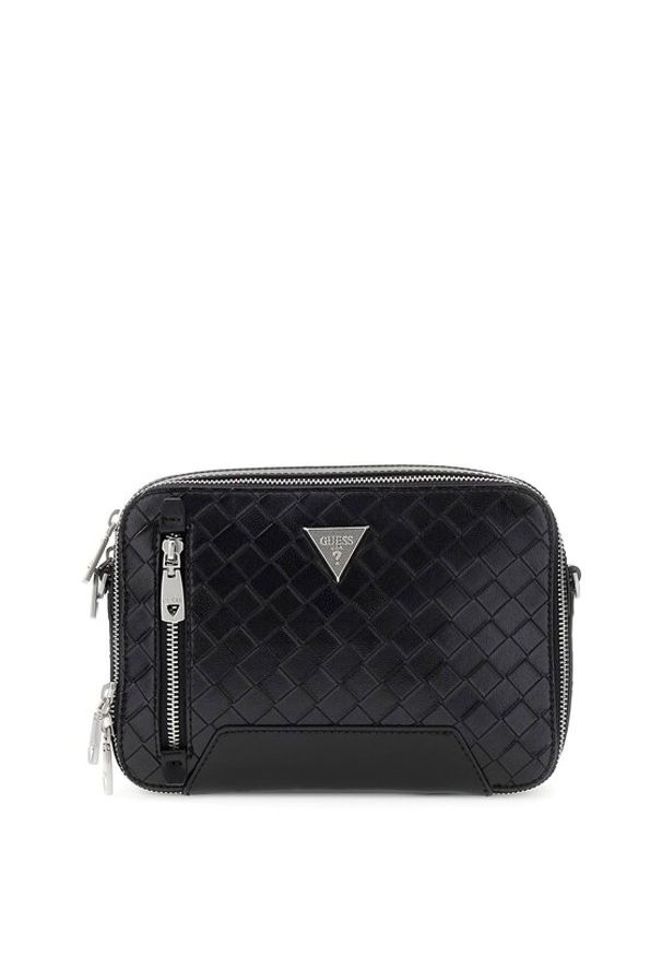 Guess Saszetka HMTOWO P6339 Czarny. Kolor: czarny. Materiał: skóra