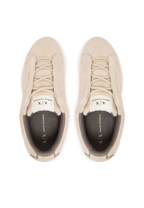 Armani Exchange Sneakersy XW001666 AF17465 U1092 Beżowy. Kolor: beżowy. Materiał: skóra, zamsz