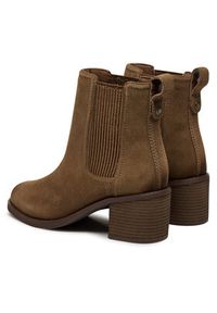 Clarks Botki Chamberly Top 26178832 Brązowy. Kolor: brązowy. Materiał: zamsz, skóra #4