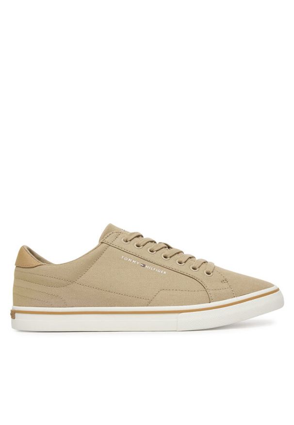 TOMMY HILFIGER - Tommy Hilfiger Tenisówki Vulc Core Long Lace FM0FM05688 Beżowy. Kolor: beżowy. Materiał: materiał