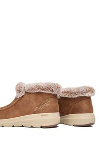 skechers - Skechers Botki Glacial Ultra 144221/CSNT Brązowy. Kolor: brązowy. Materiał: materiał #4