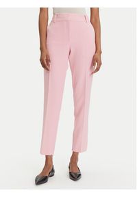 Hugo - HUGO Spodnie materiałowe Hedima-1 50544742 Różowy Slim Fit. Kolor: różowy. Materiał: syntetyk #8