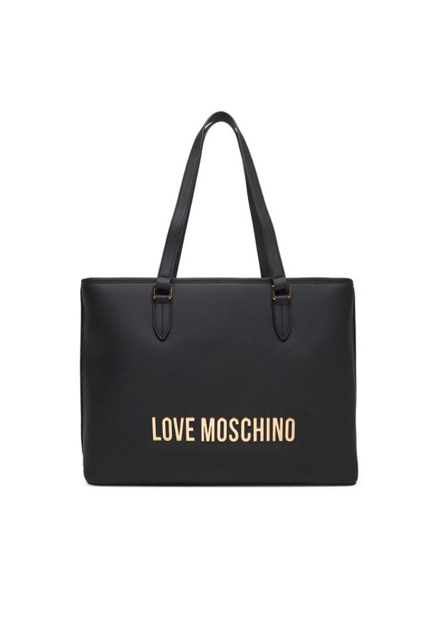 Love Moschino - LOVE MOSCHINO Torebka JC4190PP0NKD0000 Czarny. Kolor: czarny. Materiał: skórzane