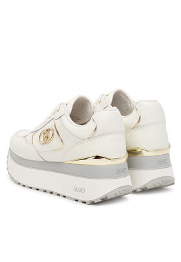 Liu Jo Sneakersy Plus 01 BF5011 P0102 Biały. Kolor: biały. Materiał: skóra