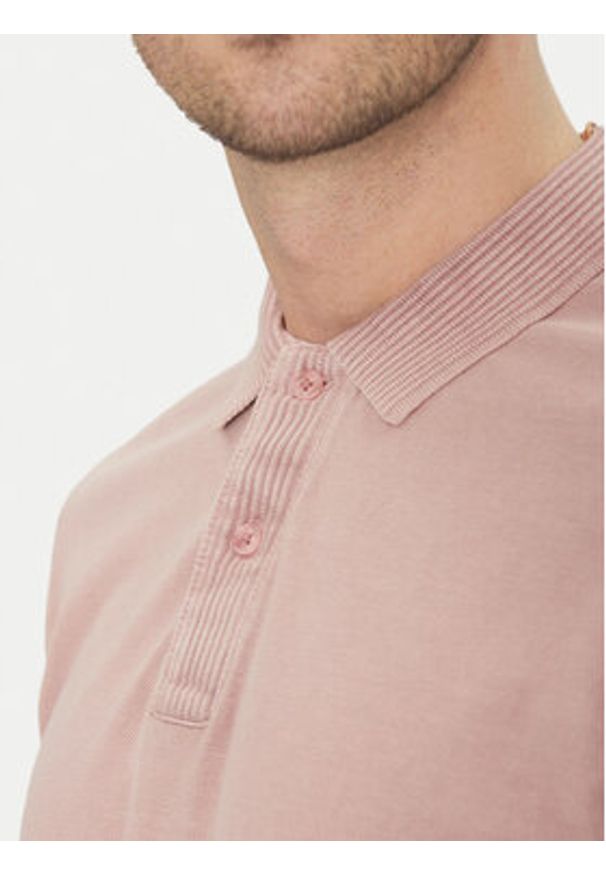 Blend Polo 20717920 Różowy Regular Fit. Typ kołnierza: polo. Kolor: różowy. Materiał: bawełna