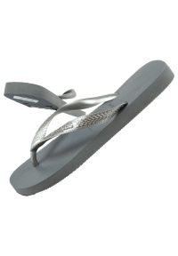 Japonki Havaianas W Steelgrey srebrny. Okazja: na co dzień. Kolor: srebrny. Materiał: syntetyk, materiał. Styl: casual #1