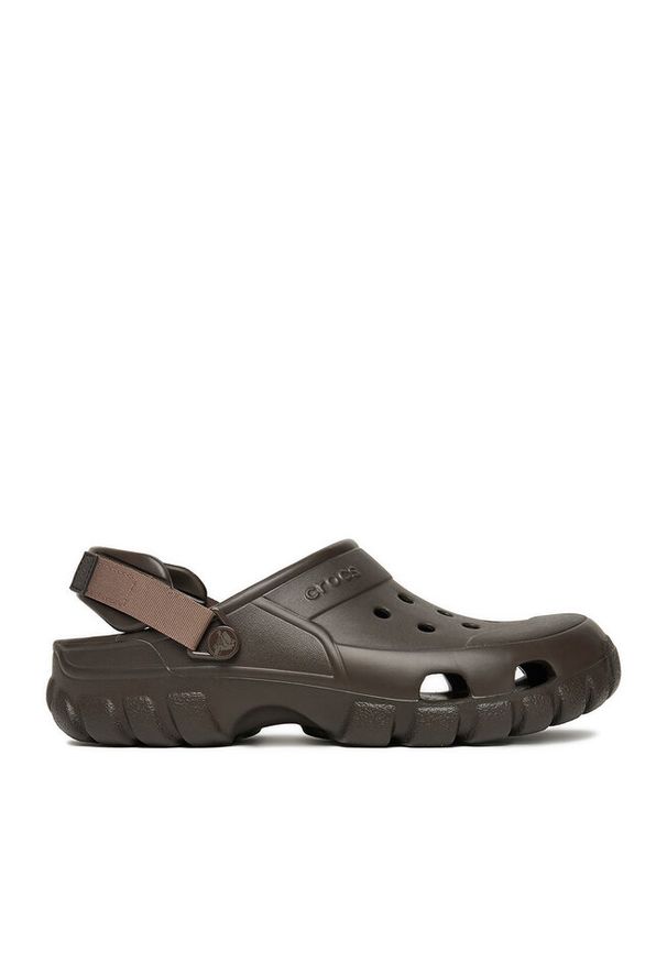 Klapki Crocs. Kolor: brązowy. Styl: sportowy