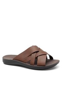 Lanetti Klapki MSS20505-02 Brązowy. Kolor: brązowy. Materiał: skóra #6