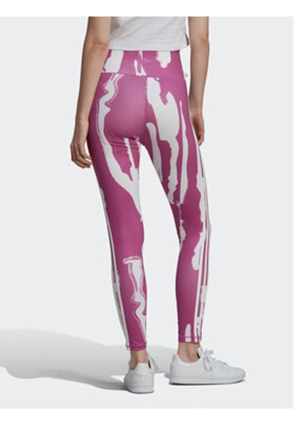 Adidas - adidas Legginsy THEBE MAGUGU HK5195 Fioletowy Tight Fit. Kolor: fioletowy. Materiał: syntetyk