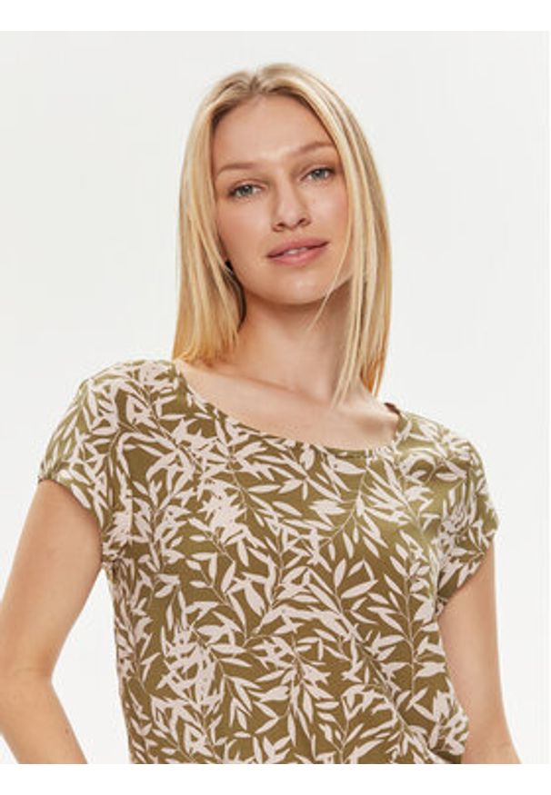 only - ONLY Bluzka Nova 15222174 Zielony Regular Fit. Kolor: zielony. Materiał: wiskoza