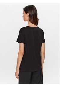 Armani Exchange T-Shirt 6RYT26 YJ3RZ 1200 Czarny Regular Fit. Kolor: czarny. Materiał: bawełna