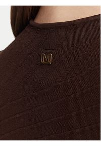 Marciano Guess Sweter G6YR07 Z1060 Brązowy Slim Fit. Kolor: brązowy. Materiał: wiskoza #4