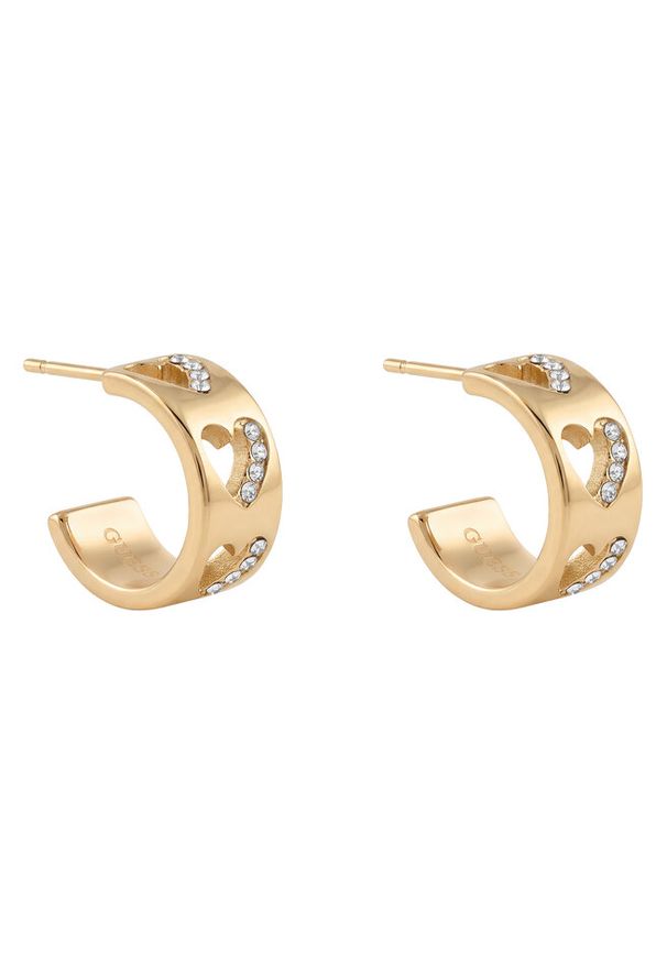 Kolczyki Guess. Materiał: złote. Kolor: złoty