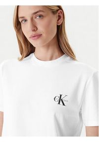Calvin Klein Jeans Komplet 2 t-shirtów LV047C905G Biały Regular Fit. Kolor: biały. Materiał: bawełna