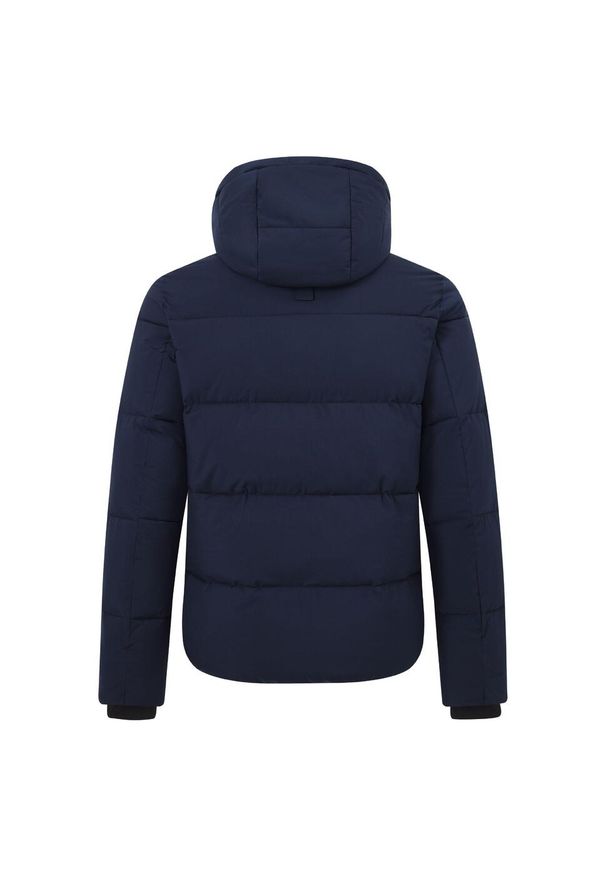 EURO-STAR - Kurtka z kapturem Euro-Star Carson. Typ kołnierza: kaptur. Kolor: niebieski. Materiał: puch