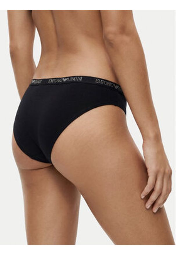 Emporio Armani Underwear Komplet fig brazylijskich EW000406 AF19024 MC005 Czarny. Kolor: czarny. Materiał: wiskoza